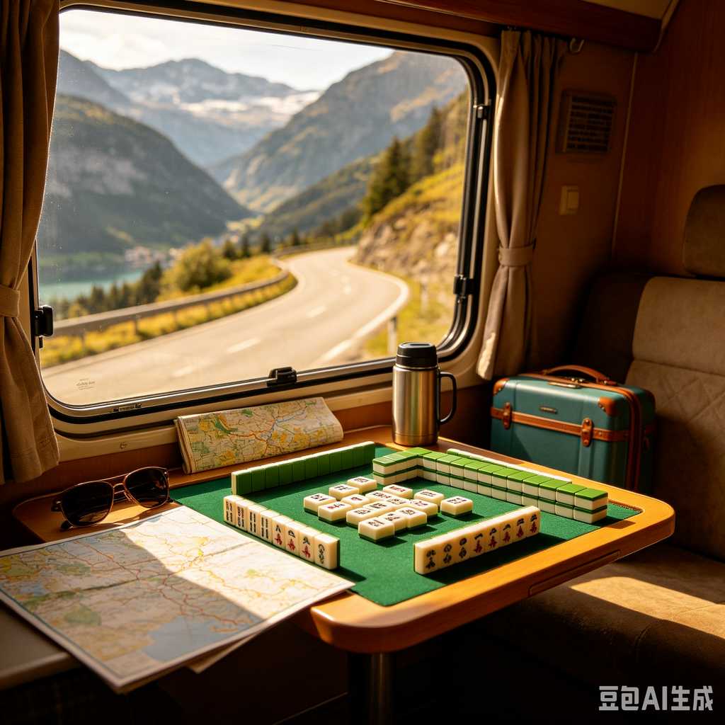 printed logo mahjong set