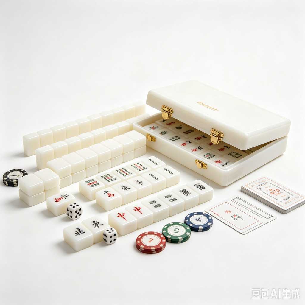 mahjong set with storage case